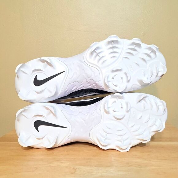 Nike Alpha Huarache Elite 4 Low MCS Baseball Cleats White Black FD6255-101 11.5 - Picture 6 of 7